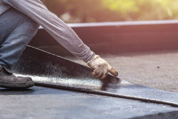 Professional Basement Waterproofing technician working in Cedarville, OH